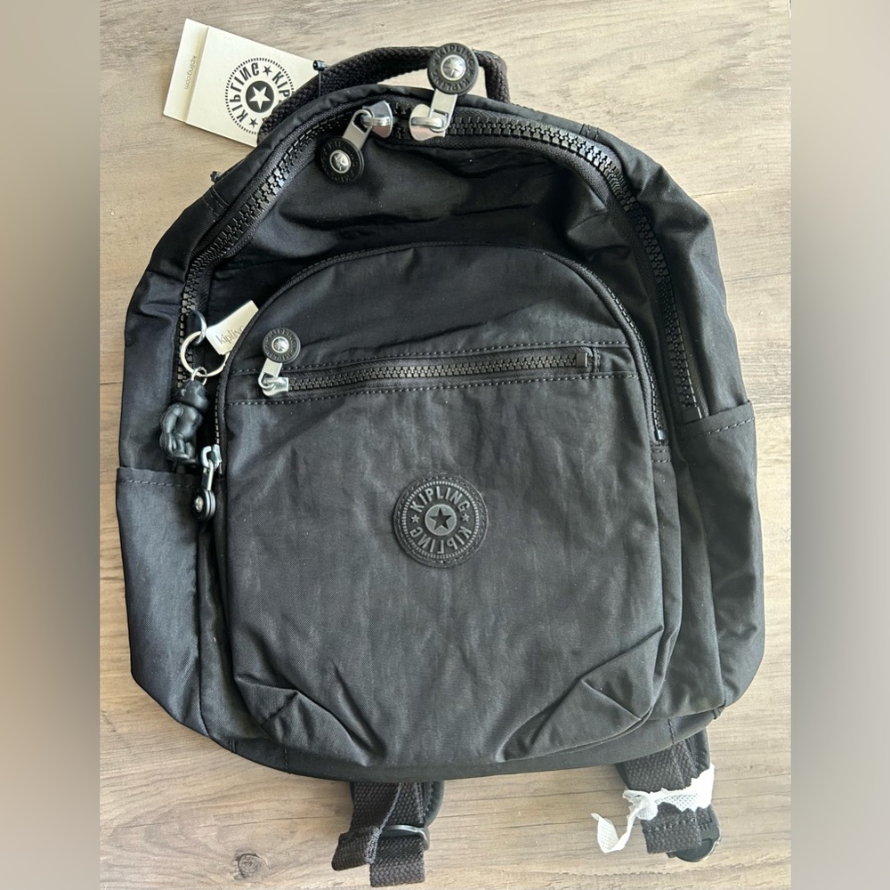 NWT Kipling Seoul S backpack Black Noir